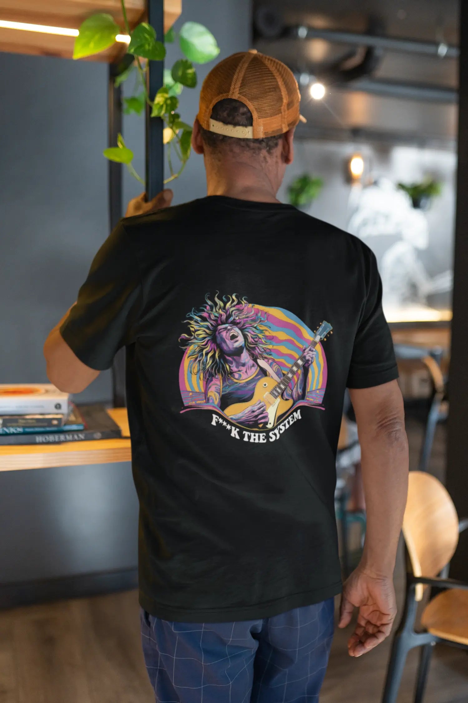 F**k the System Psychedelic Oversized T-shirt