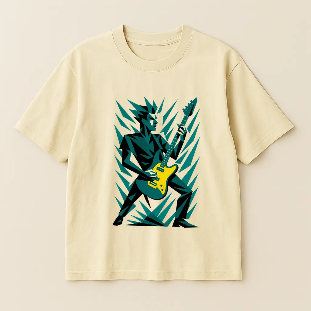 Abstract Art Guitar Shredder T-shirt