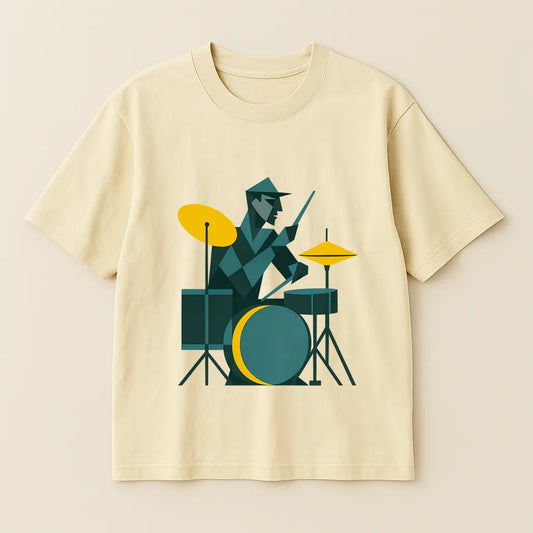 Abstract Art Drummer T-shirt