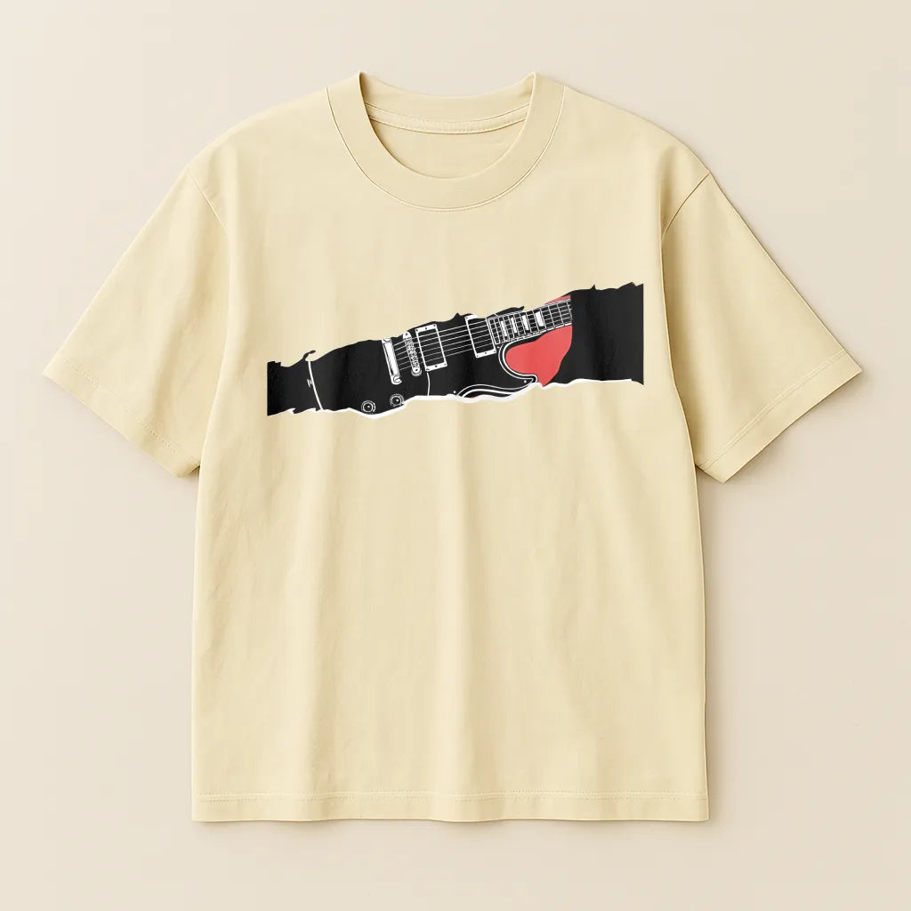 Tone Strip Minimal Guitar T-shirt