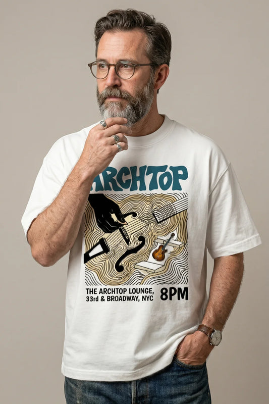 Archtop - Oversized Tee for Jazz Guitarists