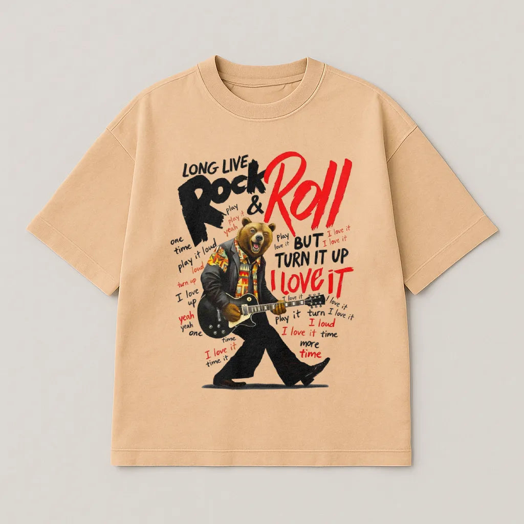 Long Live Rock & Roll - Premium Oversized T-shirt