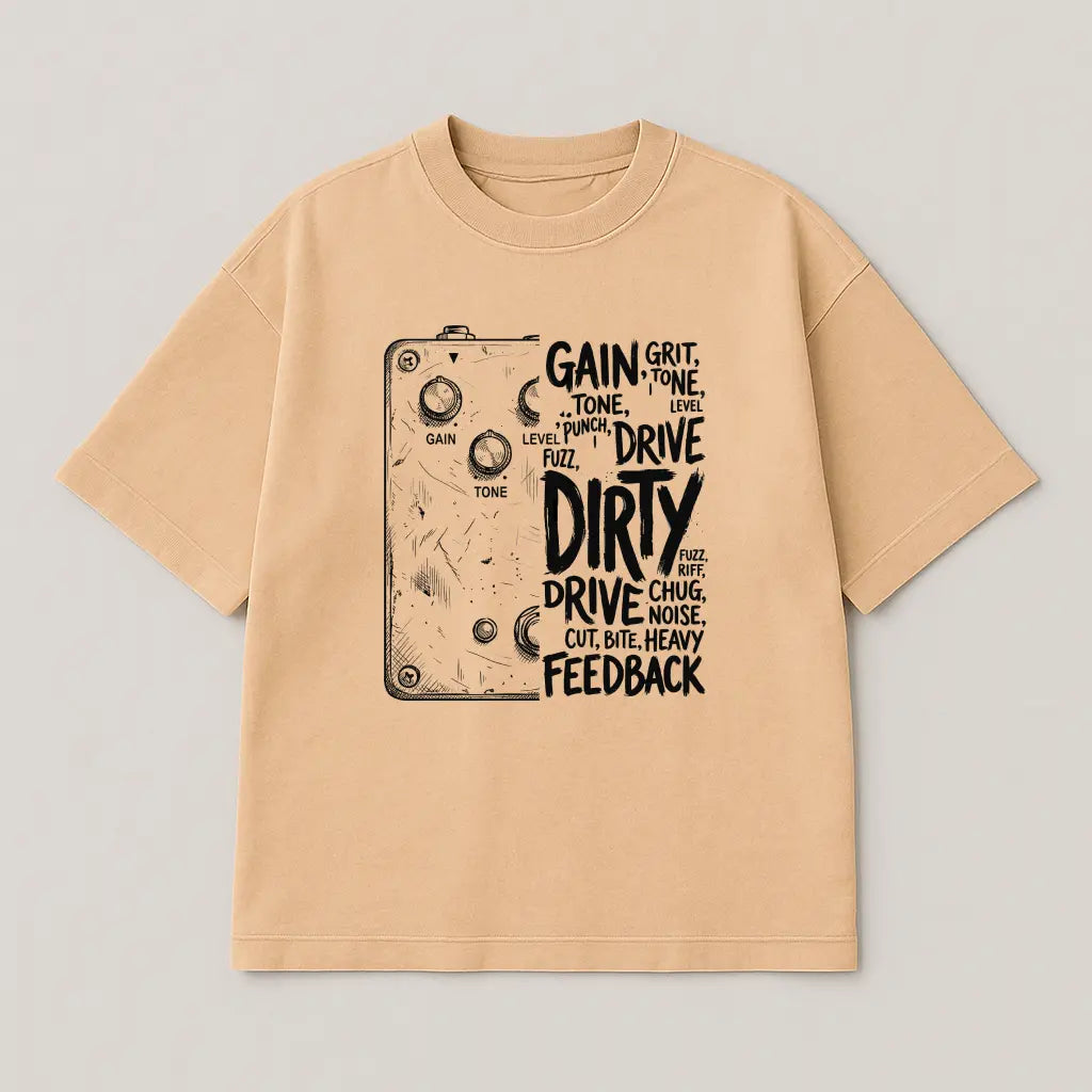 Dirty Drive – Tone Pedal Premium Oversized T-shirt