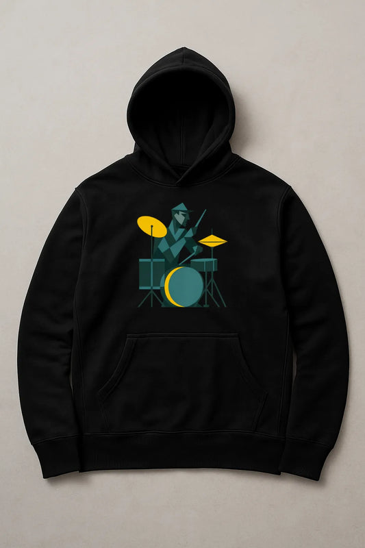 Abstract Drummer – 320 GSM Pullover Hoodie