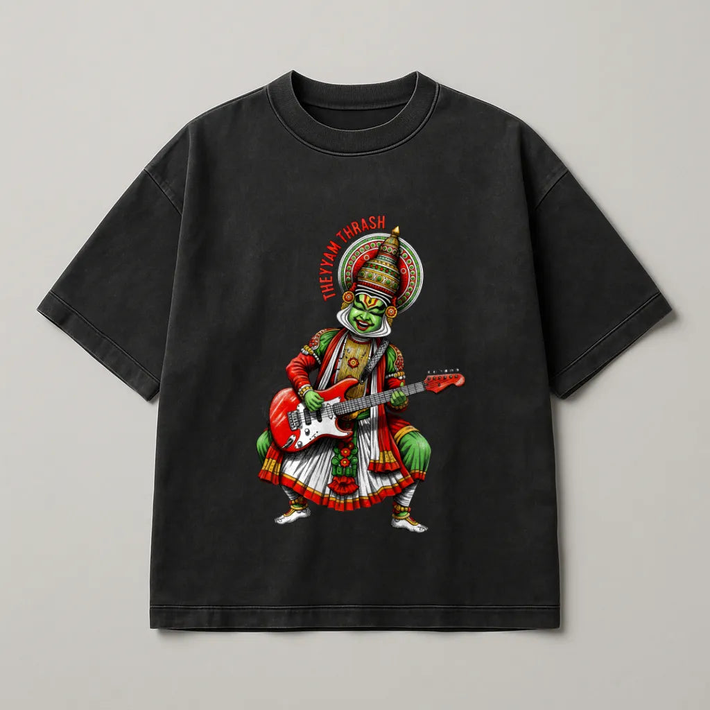 Theyyam Thrash - Premium Oversized T-shirt
