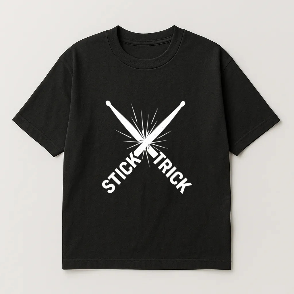 Stick Trick Drum Smash Minimal T-shirt