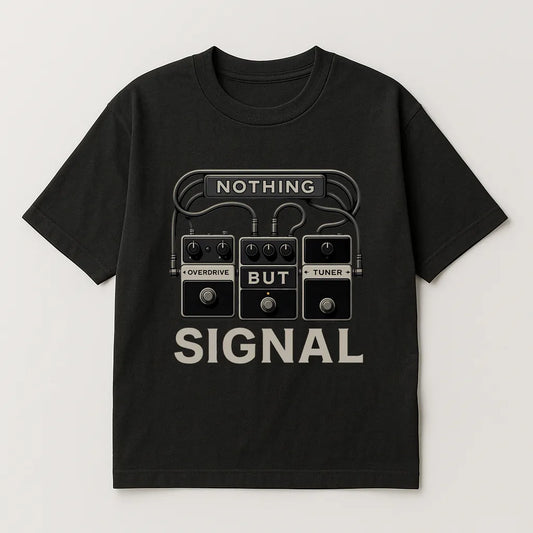 Nothing But Signal – Guitar Pedal T-shirt