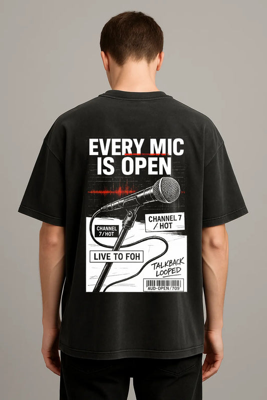 Every Mic Is Open – Premium Oversized Tee (250 GSM)