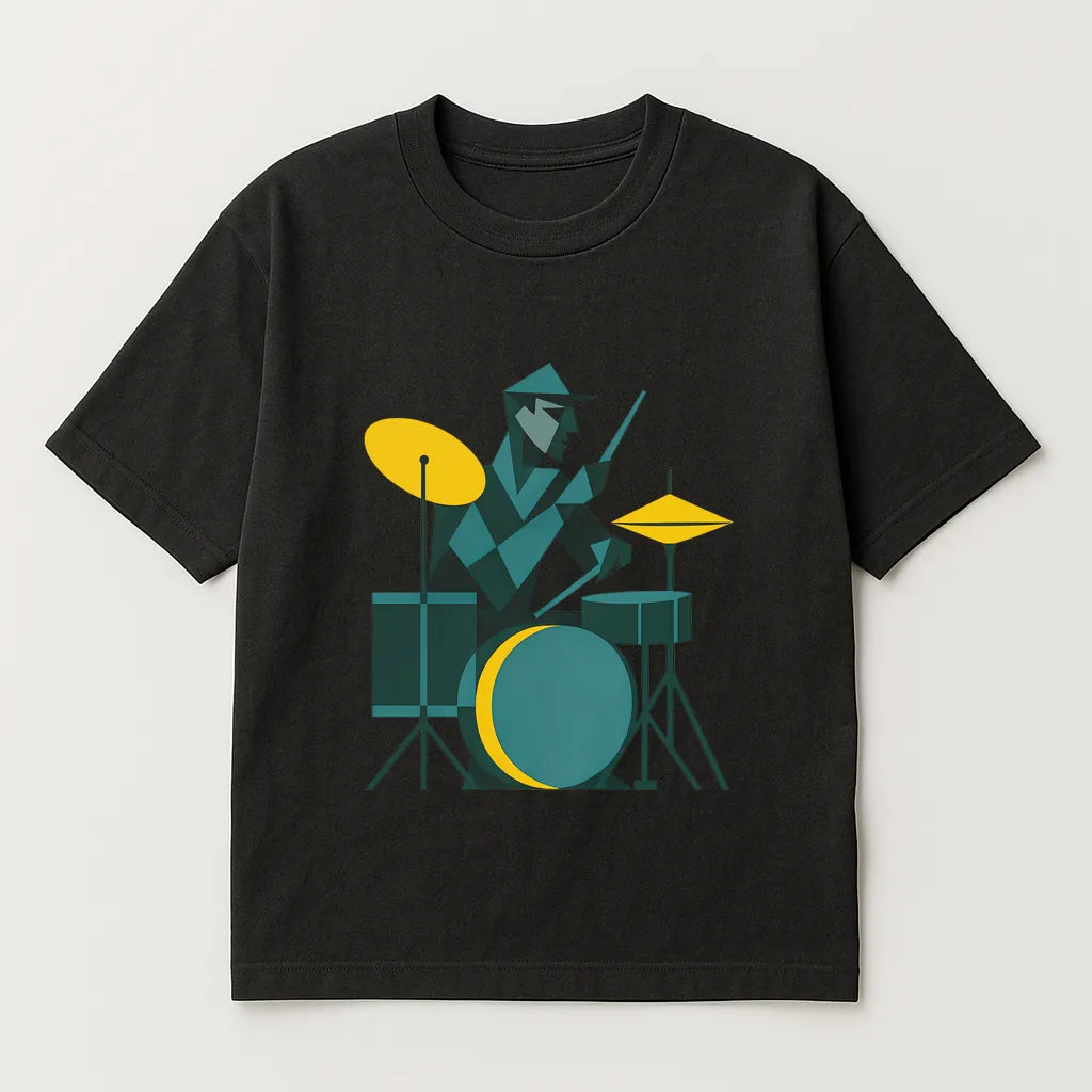 Abstract Art Drummer T-shirt