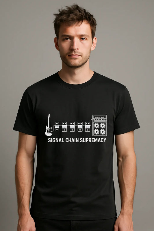 Signal Chain Guitar Pedals T-shirt