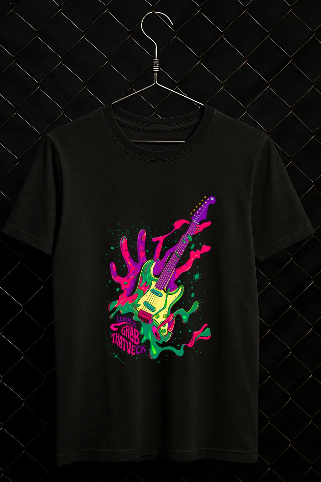 Lemme Grab That Neck Psychedelic Guitar Design