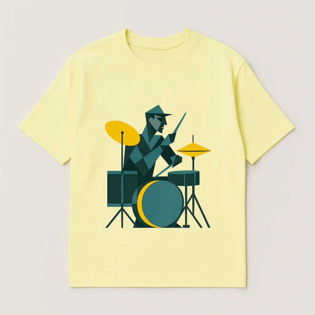 Abstract Art Drummer T-shirt