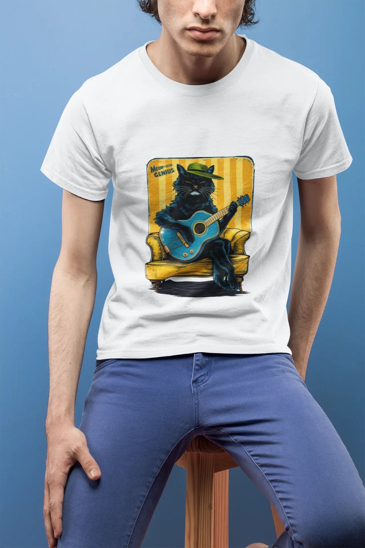 Meowsical Genius Cat T-Shirt