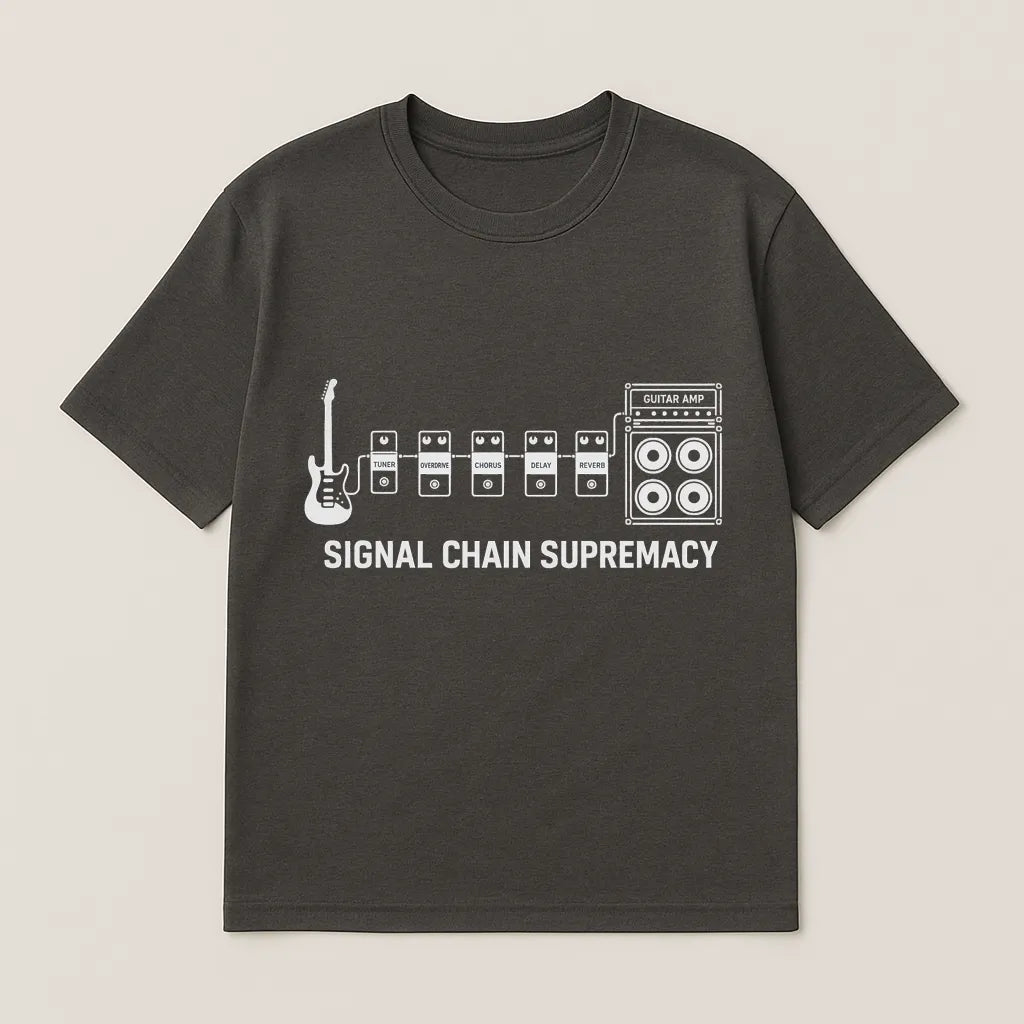 Signal Chain Guitar Pedals T-shirt