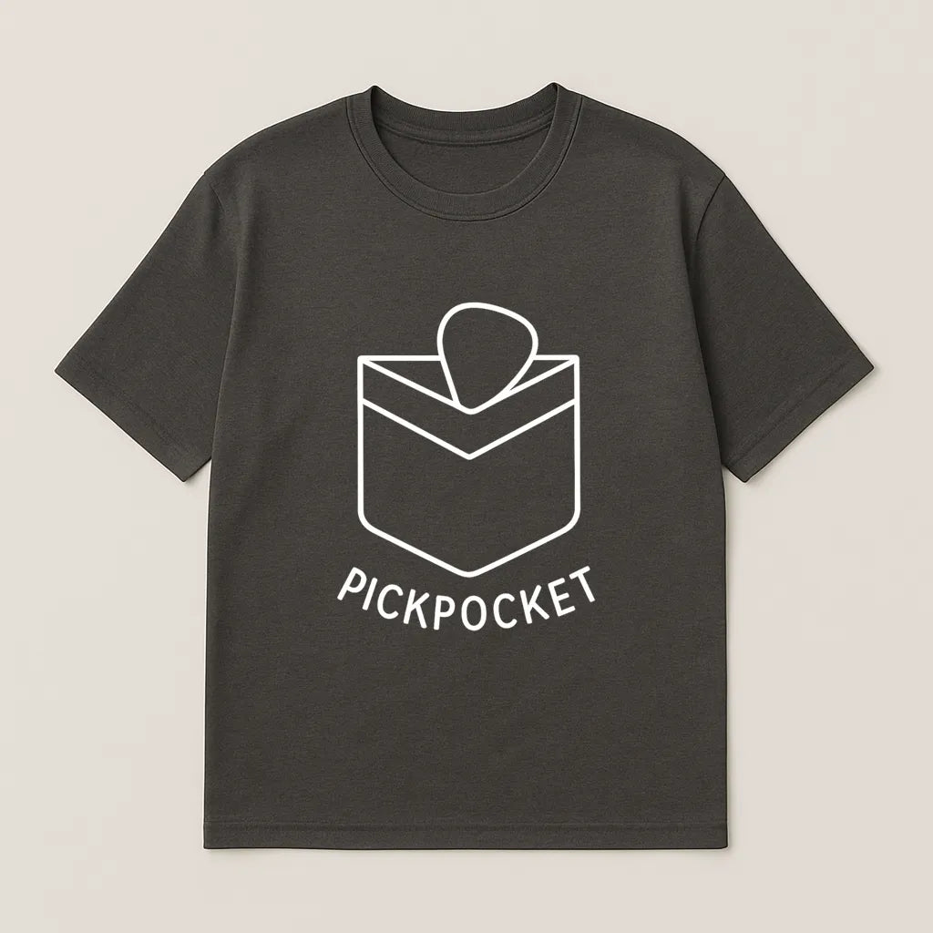 Pick Pocket Guitar Minimal T-shirt