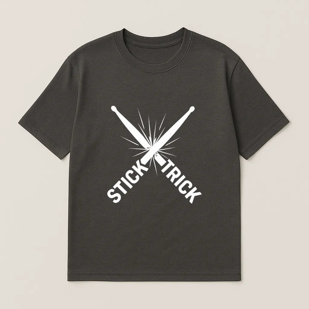 Stick Trick Drum Smash Minimal T-shirt