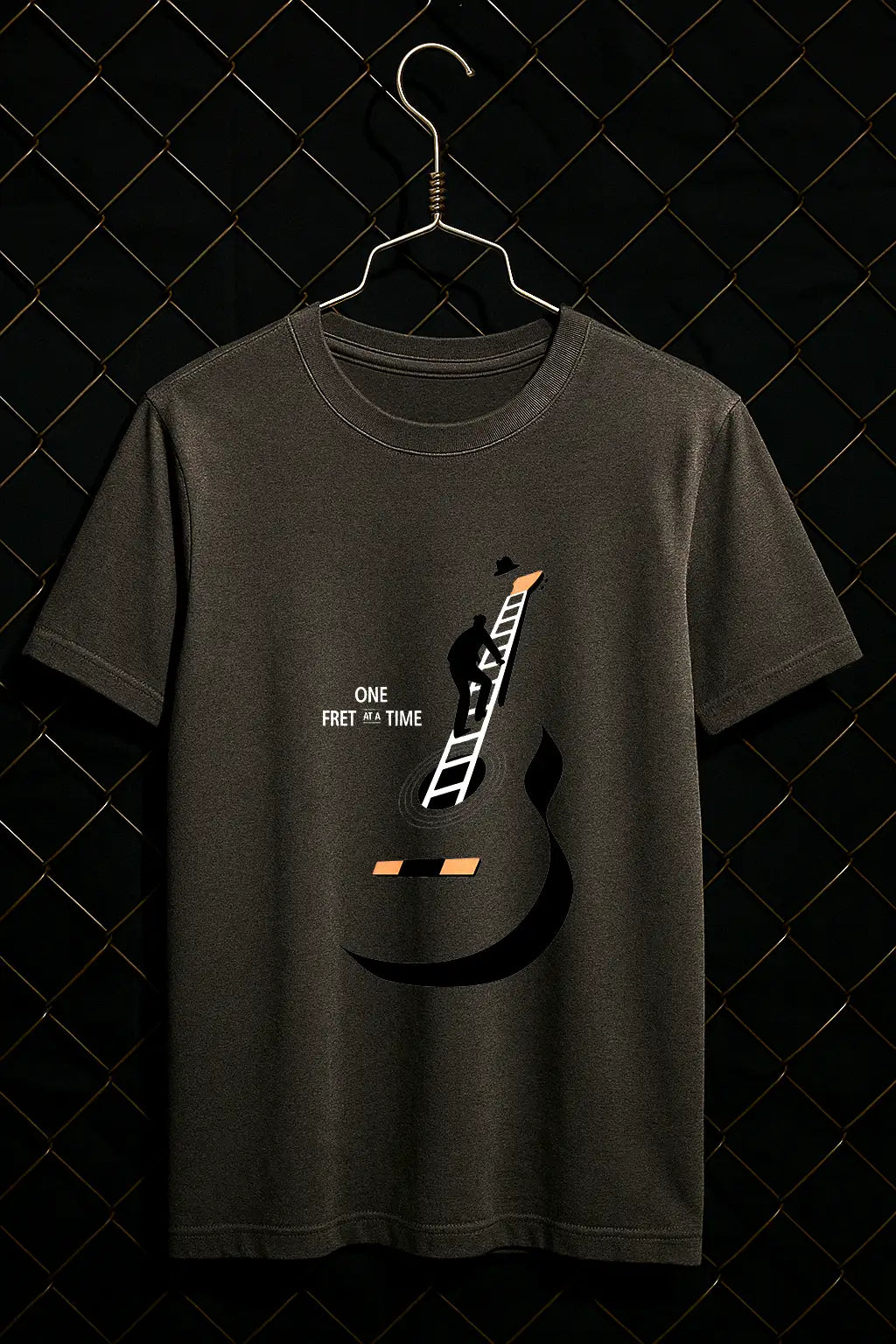 One Fret at A Time Minimal T-shirt | Music Band Tees