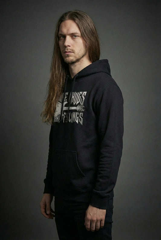 More Chugs Than Feelings Hoodie - For Metal Guitarists