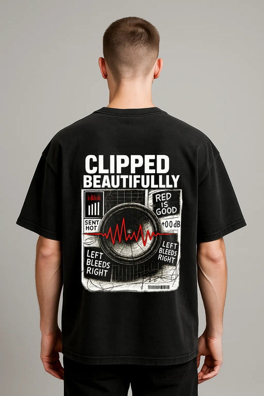 Clipped Beautifully – Premium Oversized Tee (250 GSM)