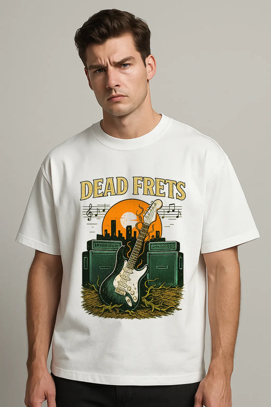 Dead Frets Sunset Vintage Premium Oversized T-shirt