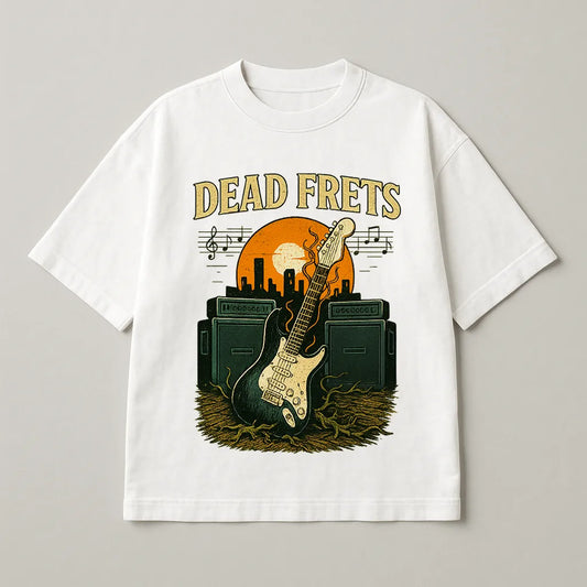 Dead Frets Sunset Vintage Premium Oversized T-shirt