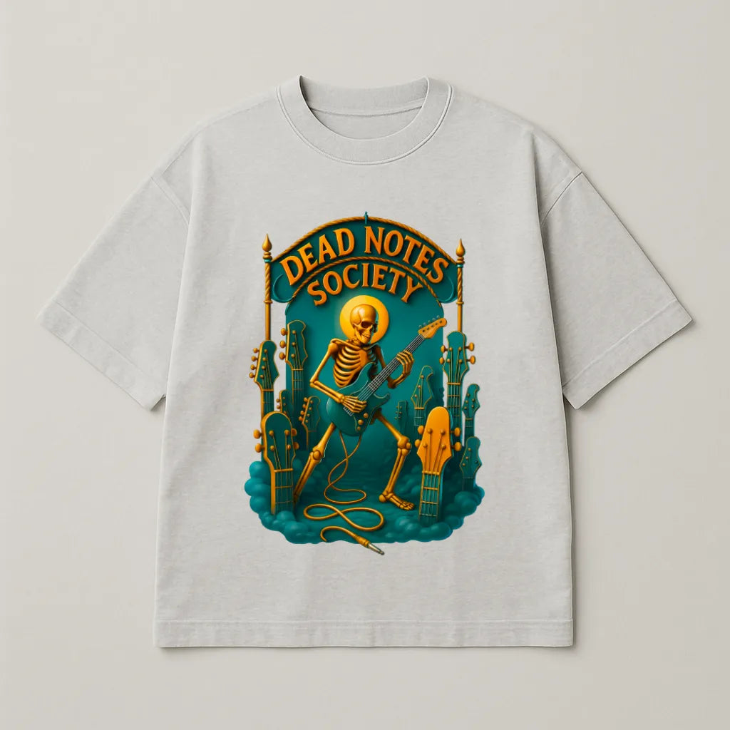 Dead Notes Society – Premium Oversized T-shirt
