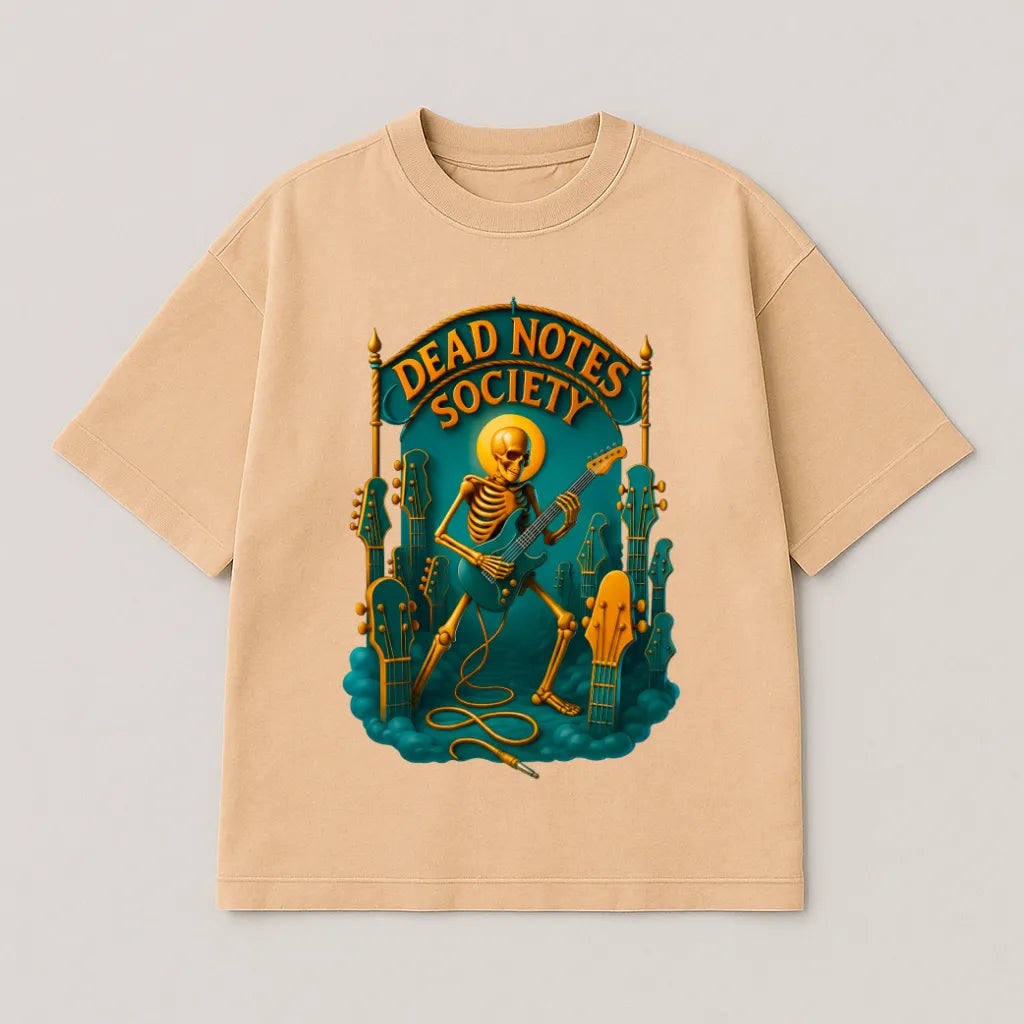 Dead Notes Society – Premium Oversized T-shirt