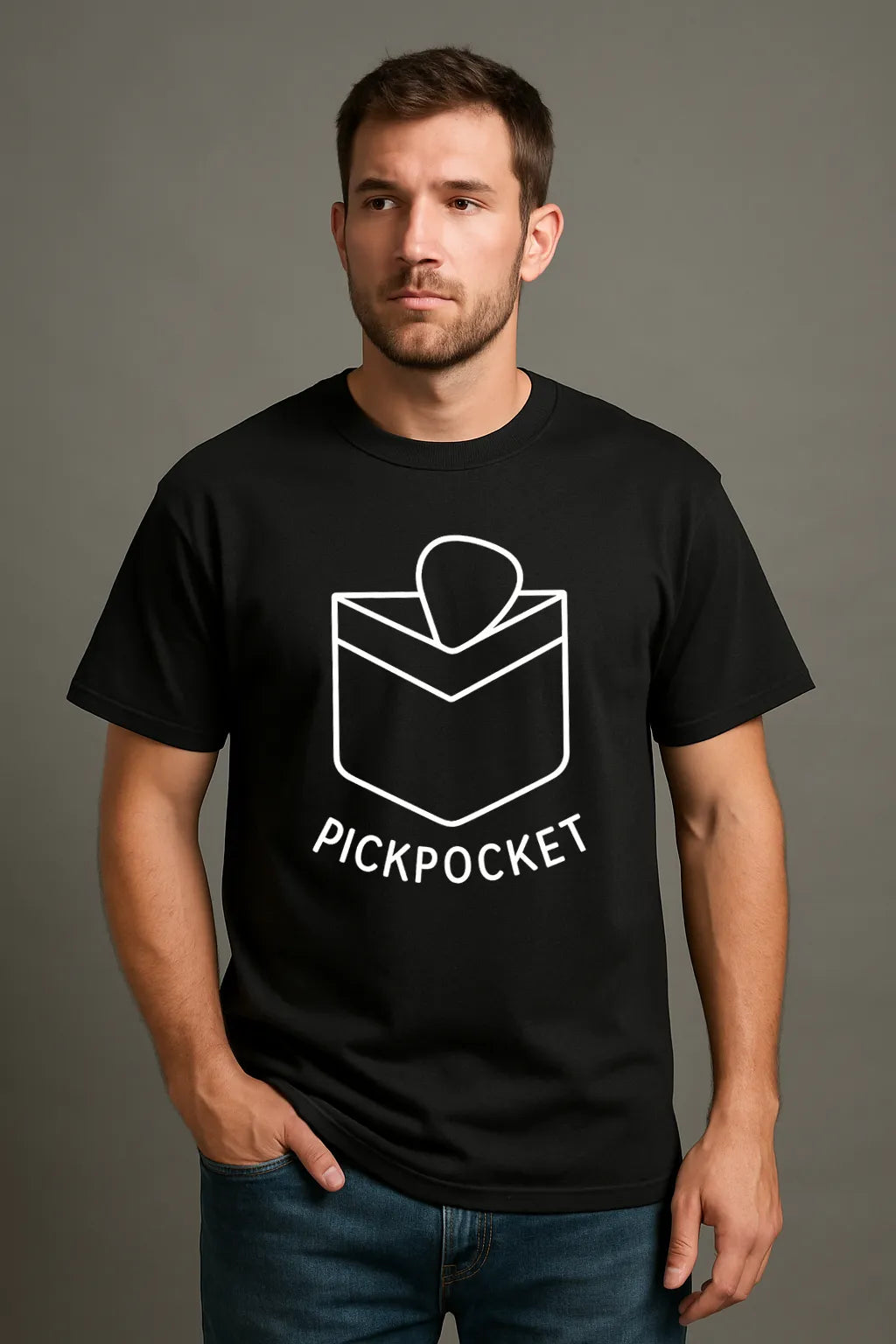 Pick Pocket Guitar Minimal T-shirt