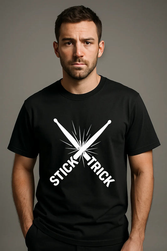 Stick Trick Drum Smash Minimal T-shirt