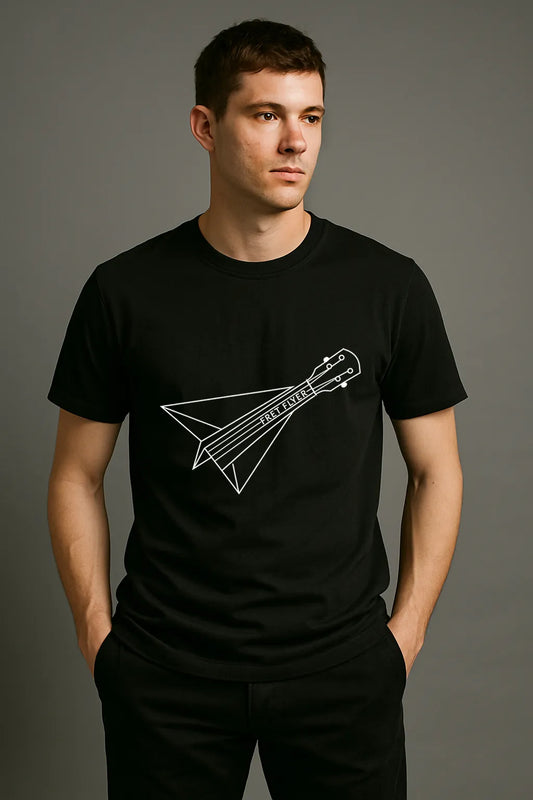 Fret Flyer Minimal Guitar T-shirt