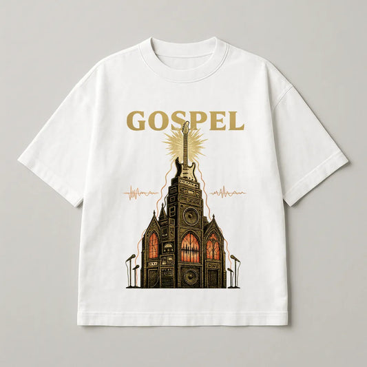 Gospel Vintage Guitar Premium Oversized T-shirt