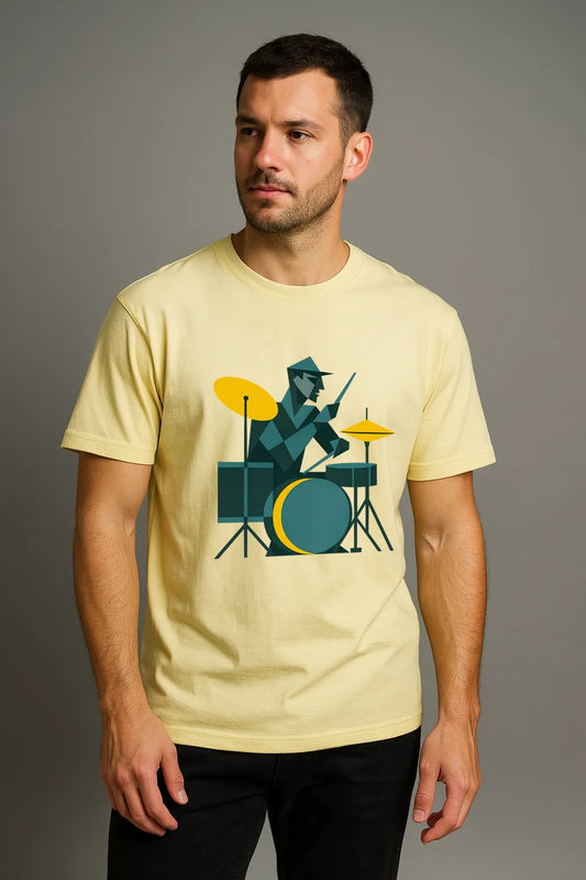 Abstract Art Drummer T-shirt