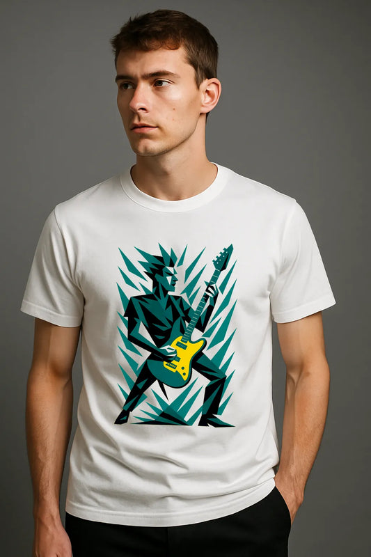 Abstract Art Guitar Shredder T-shirt