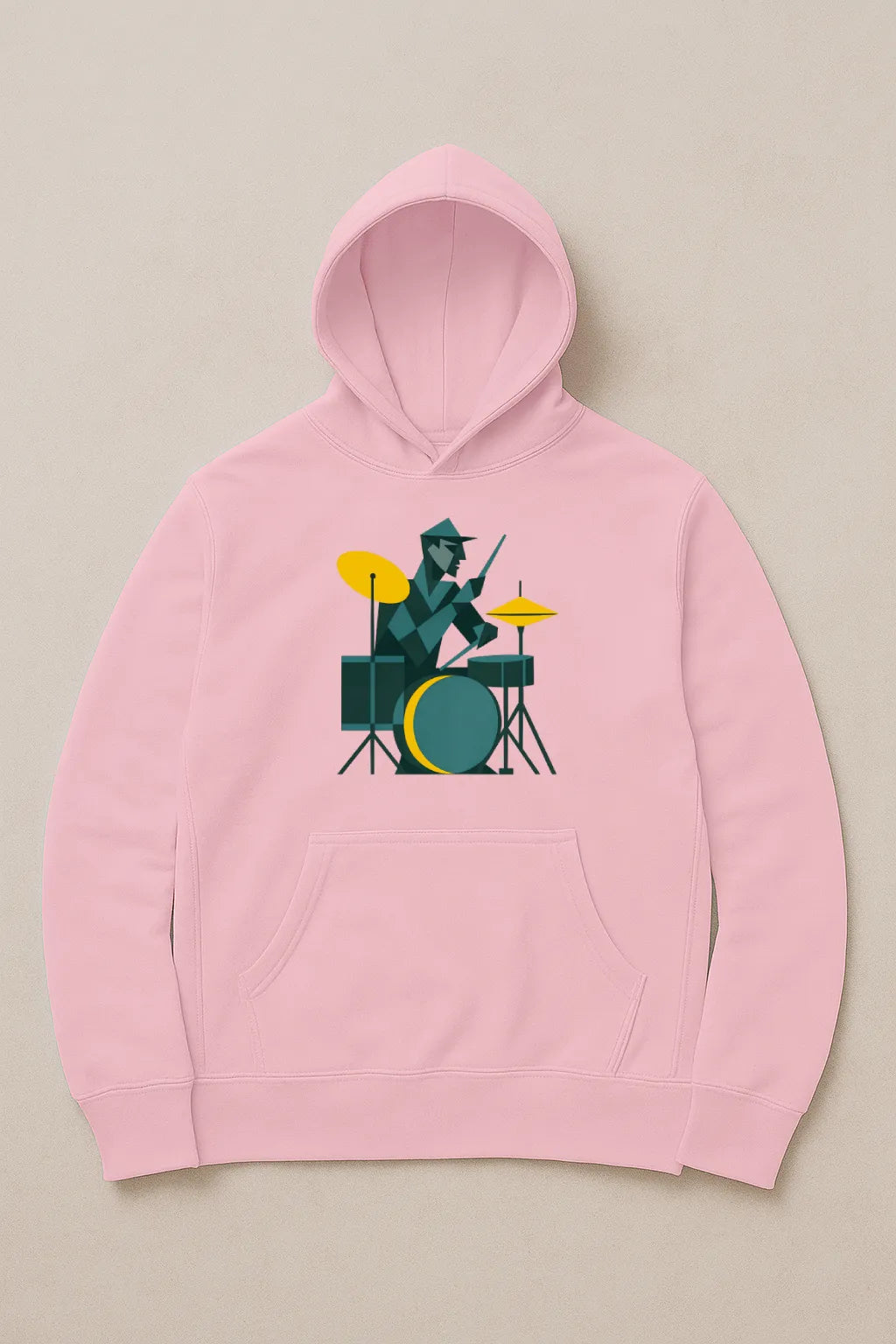 Abstract Drummer – 320 GSM Pullover Hoodie