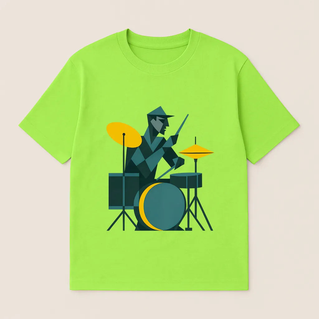 Abstract Art Drummer T-shirt