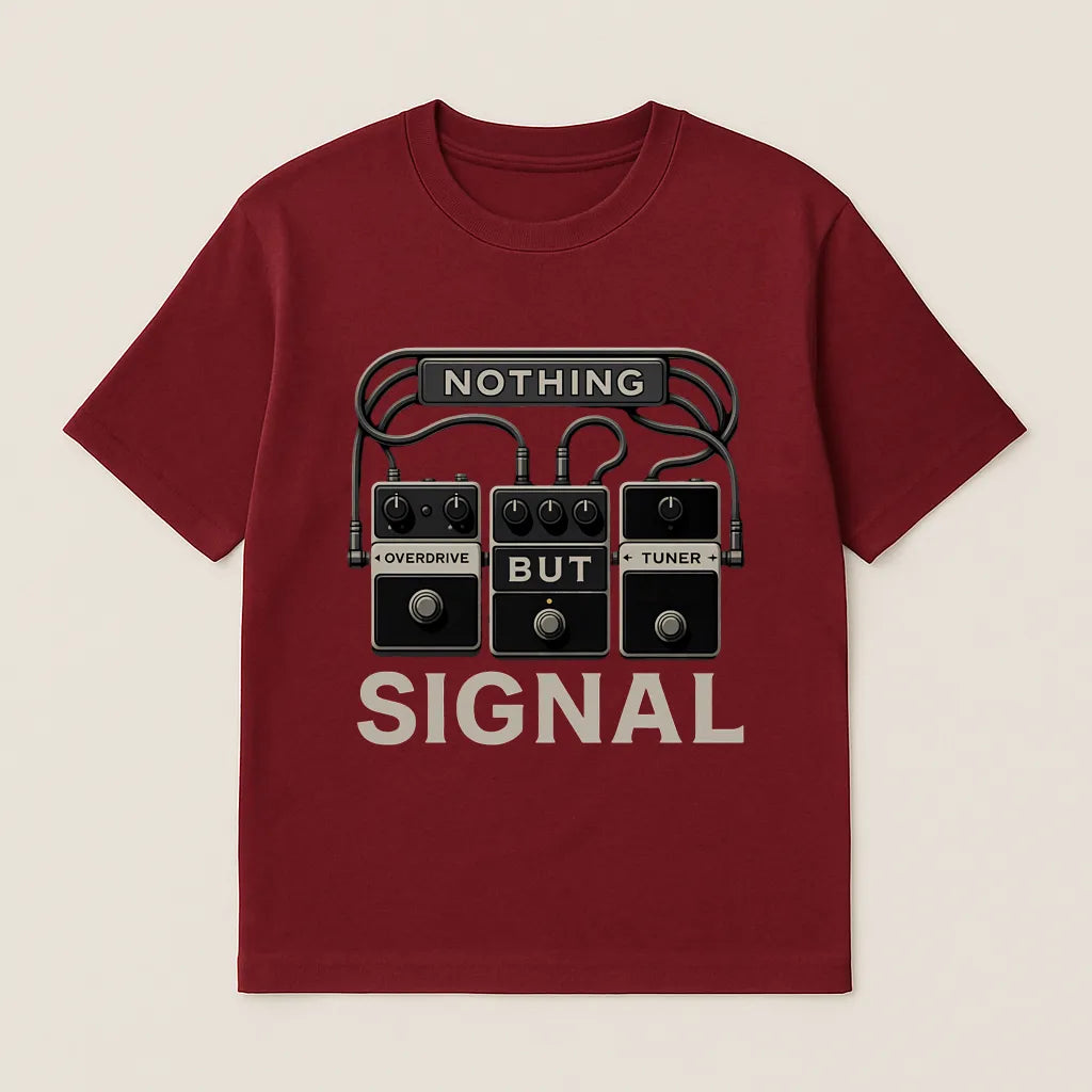 Nothing But Signal – Guitar Pedal T-shirt