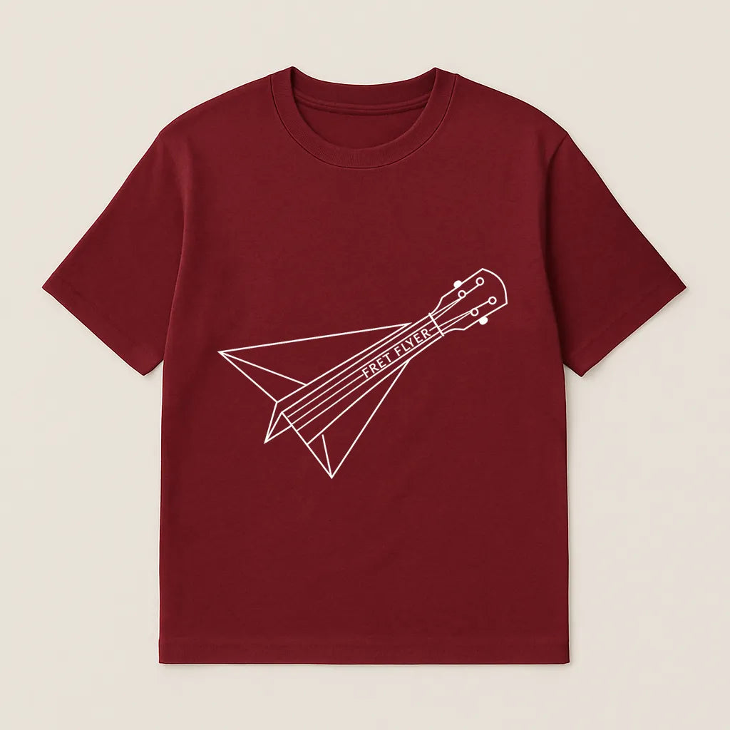 Fret Flyer Minimal Guitar T-shirt