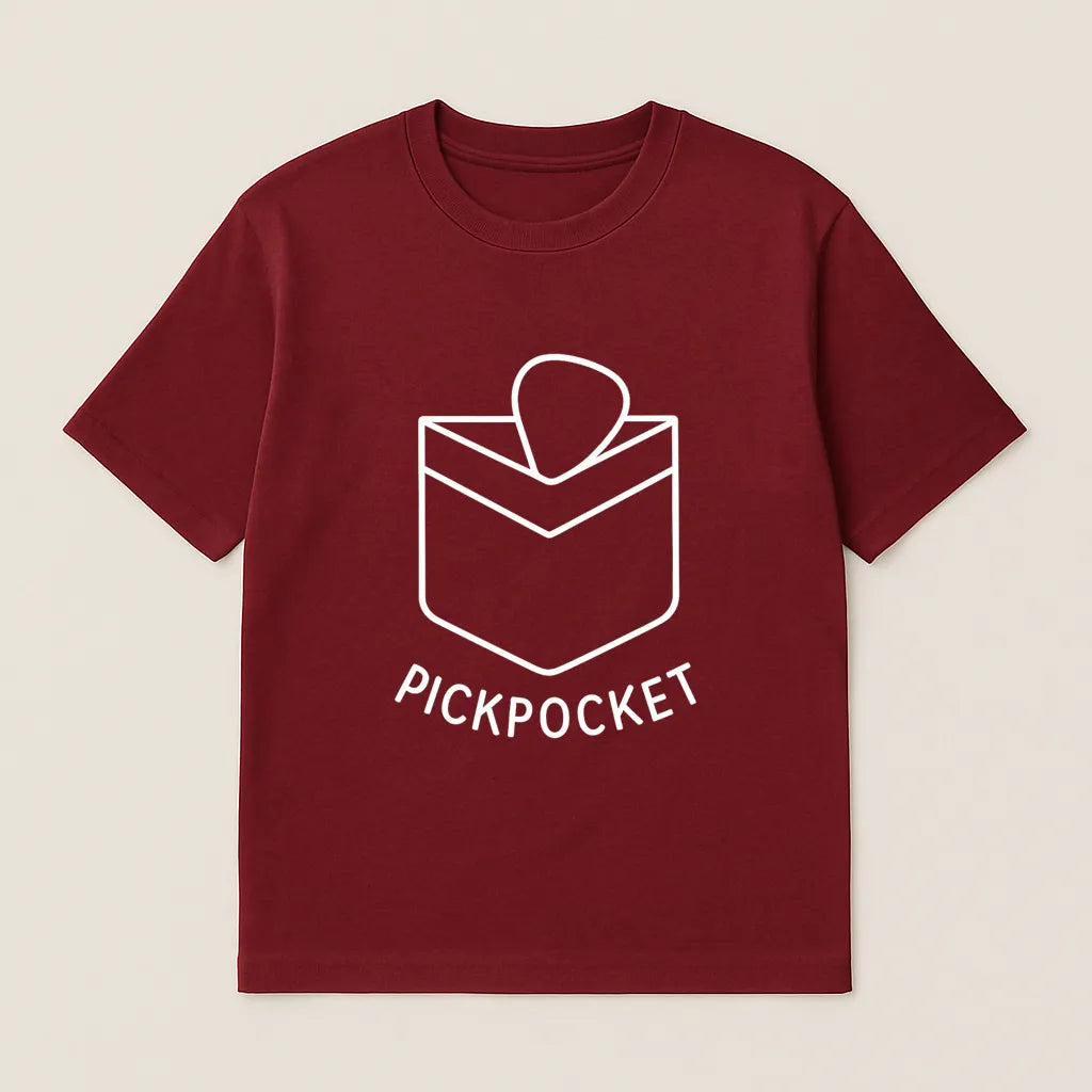 Pick Pocket Guitar Minimal T-shirt