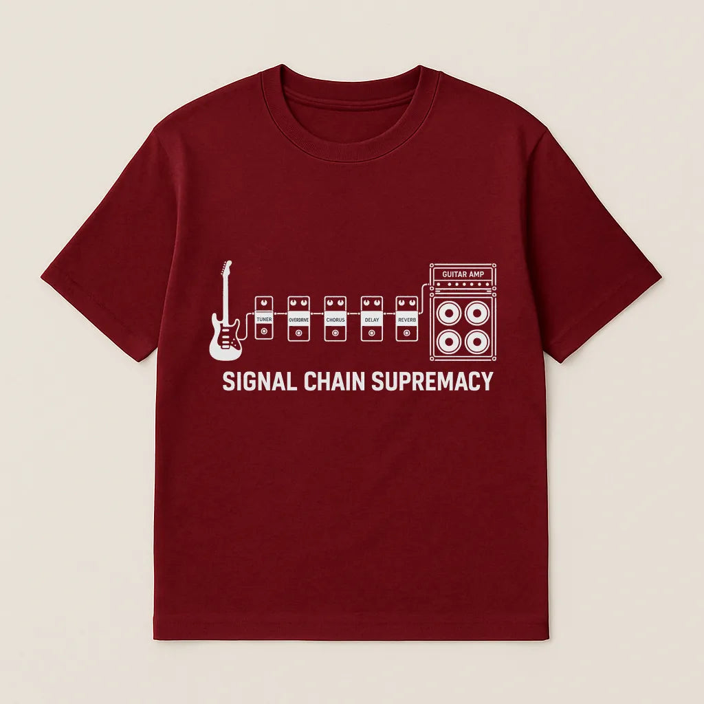Signal Chain Guitar Pedals T-shirt