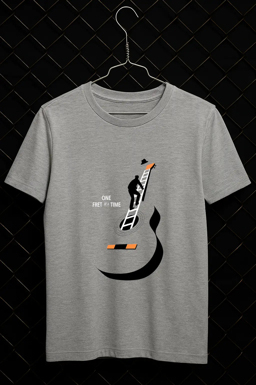One Fret at A Time Minimal T-shirt | Music Band Tees