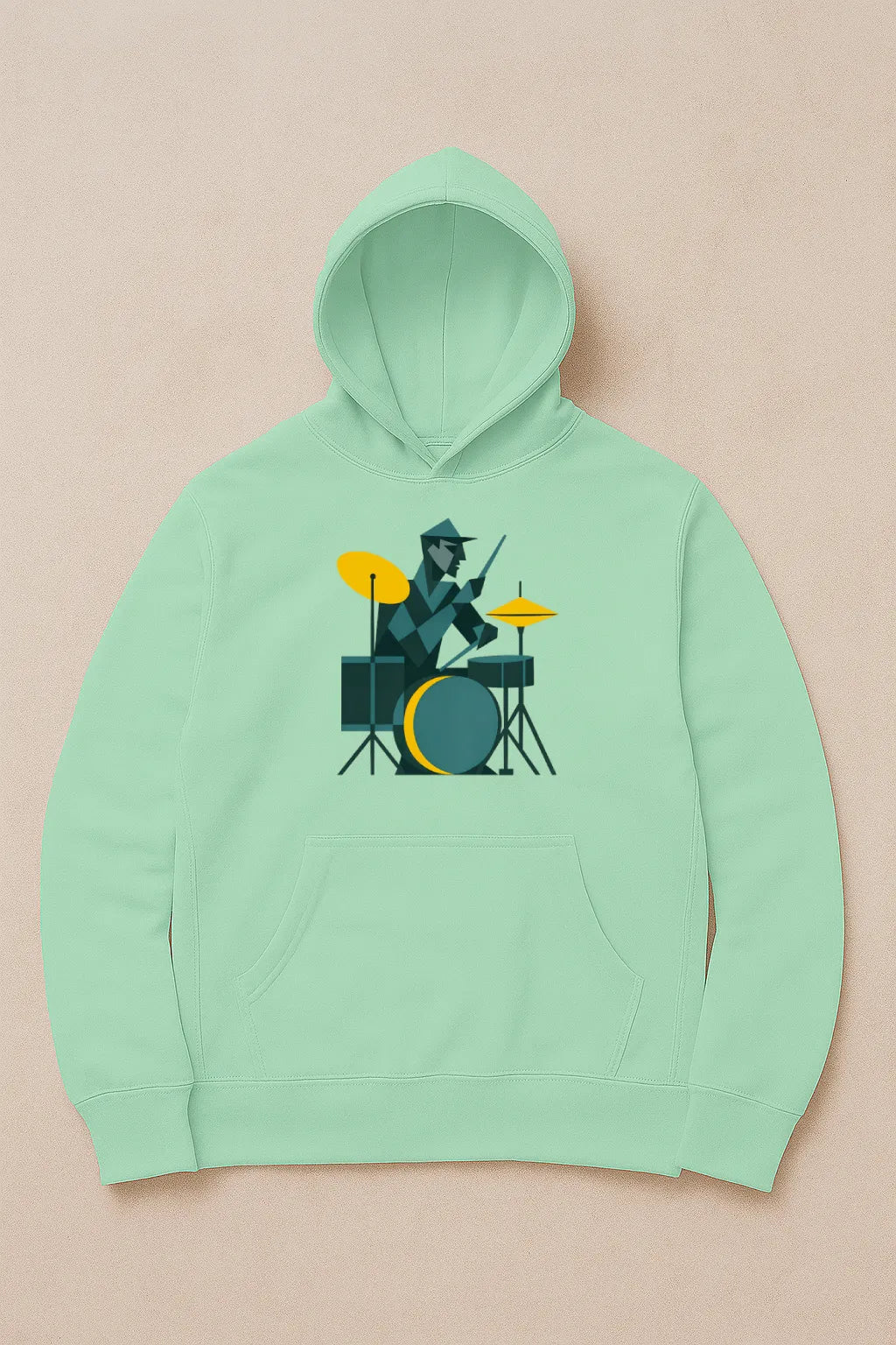 Abstract Drummer – 320 GSM Pullover Hoodie
