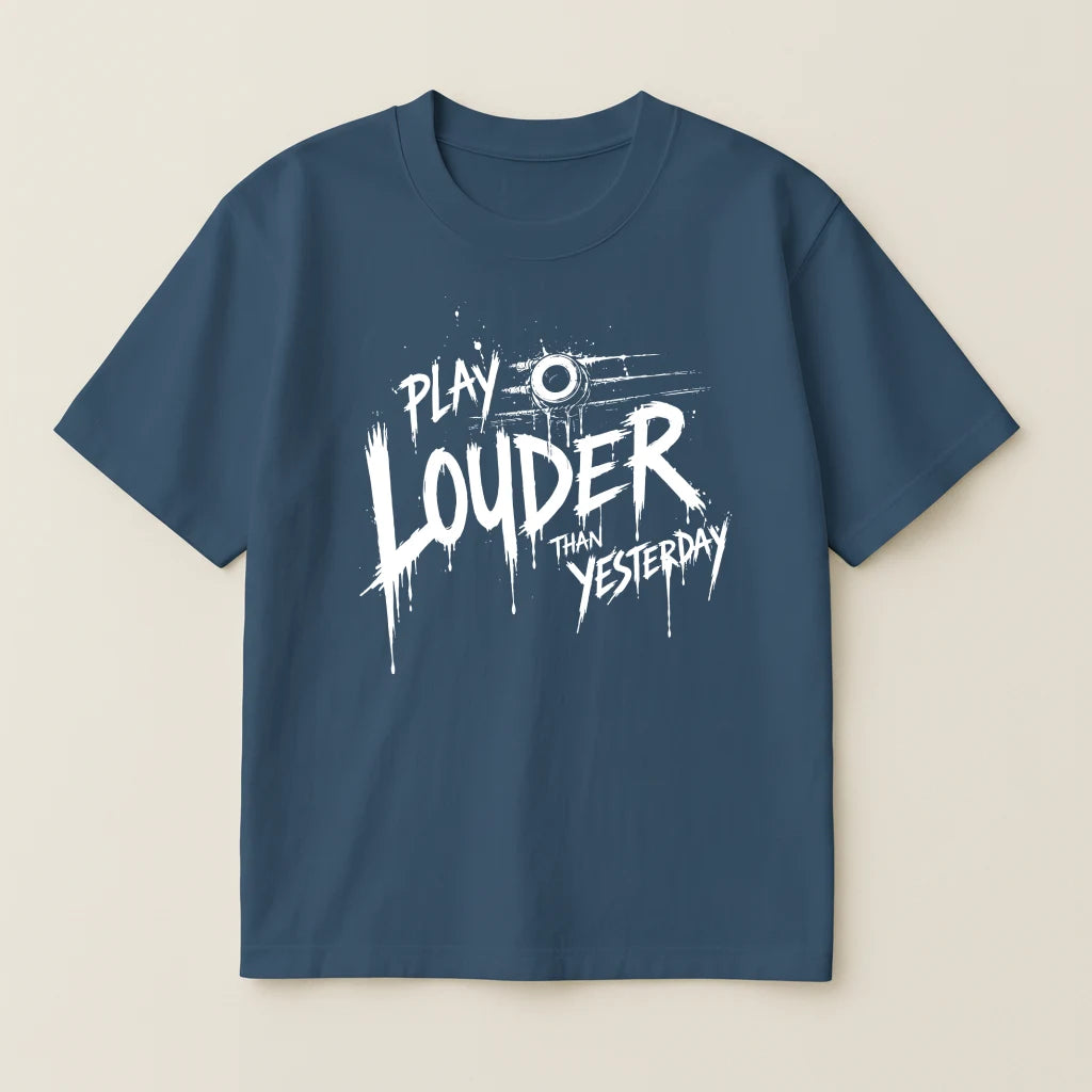 Louder Than Yesterday – Minimal Tee For Guitarists