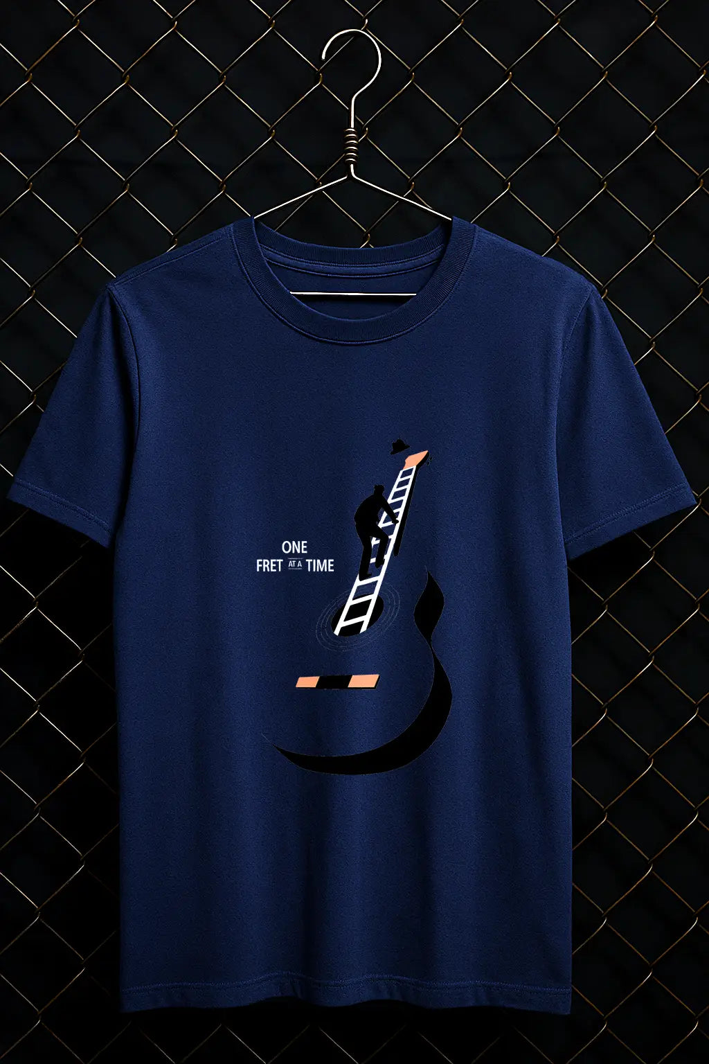 One Fret at A Time Minimal T-shirt | Music Band Tees