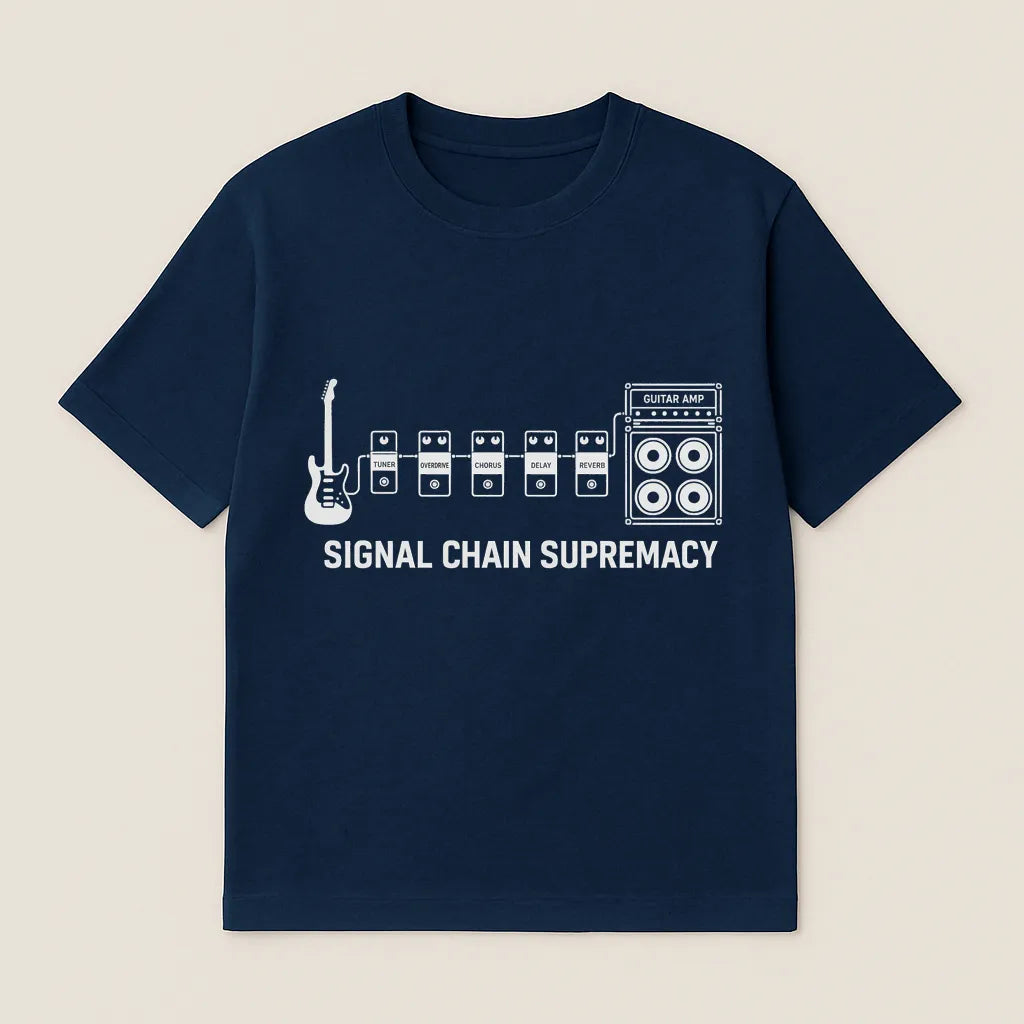 Signal Chain Guitar Pedals T-shirt