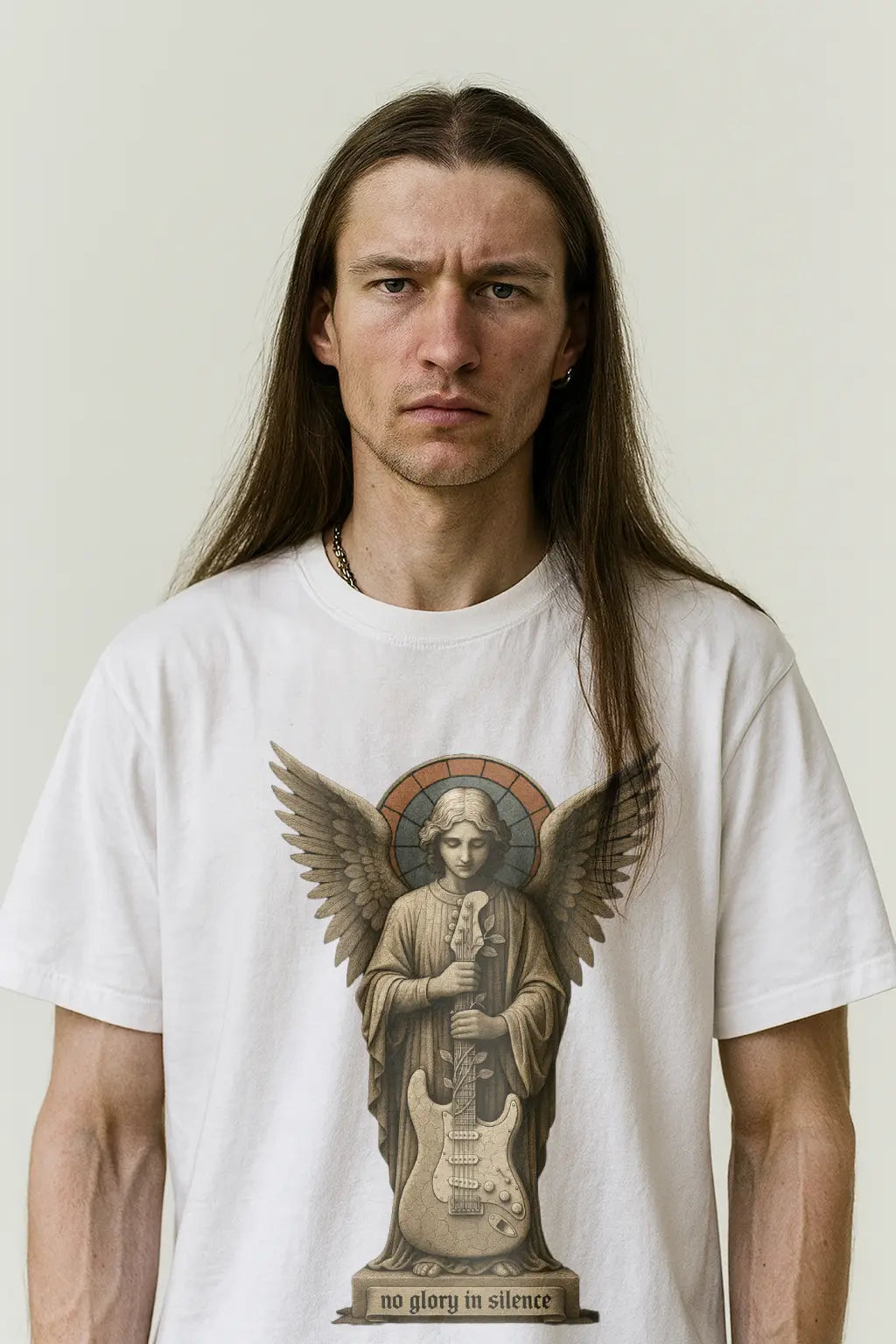 No Glory In Silence Vintage Guitar Premium Oversized T-shirt