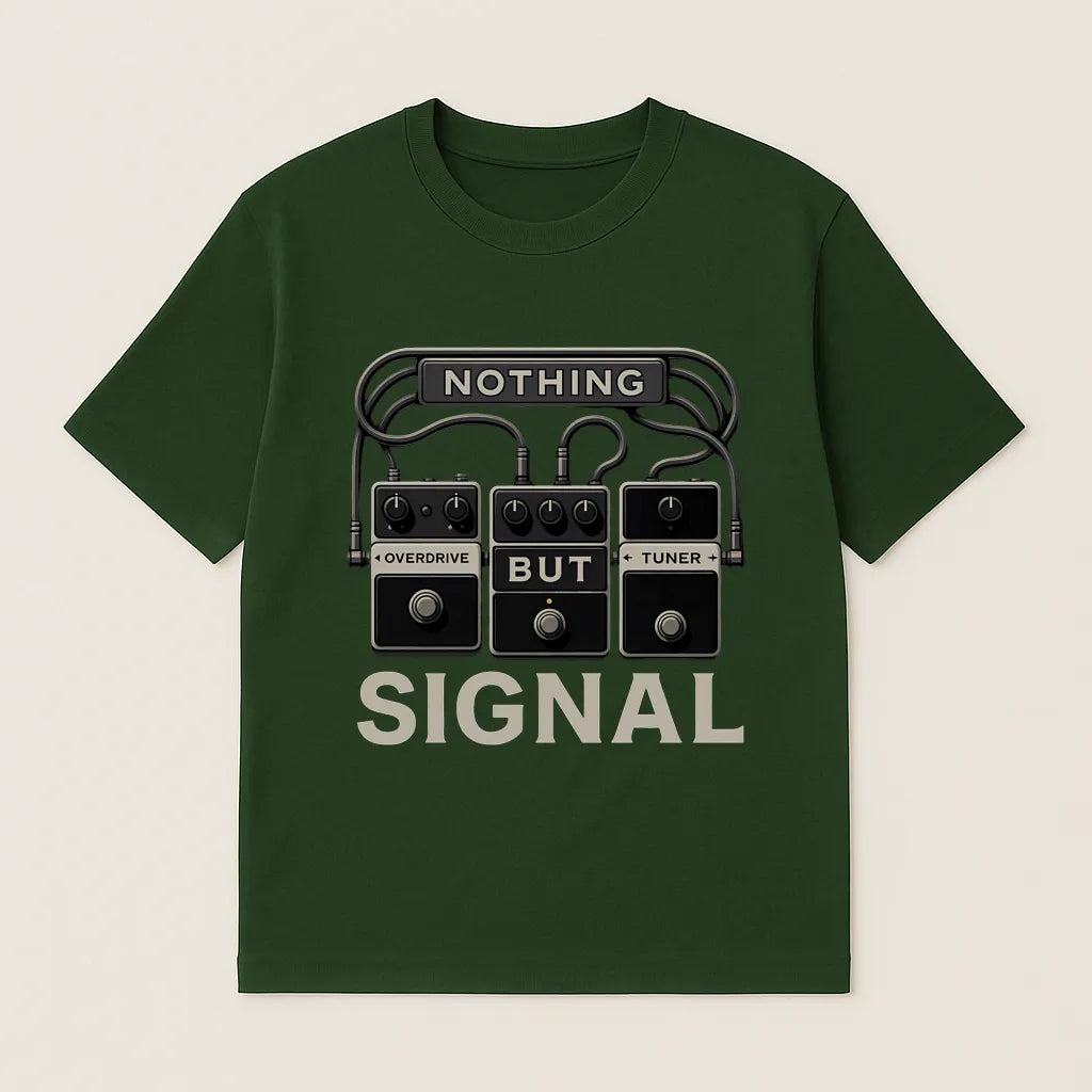 Nothing But Signal – Guitar Pedal T-shirt
