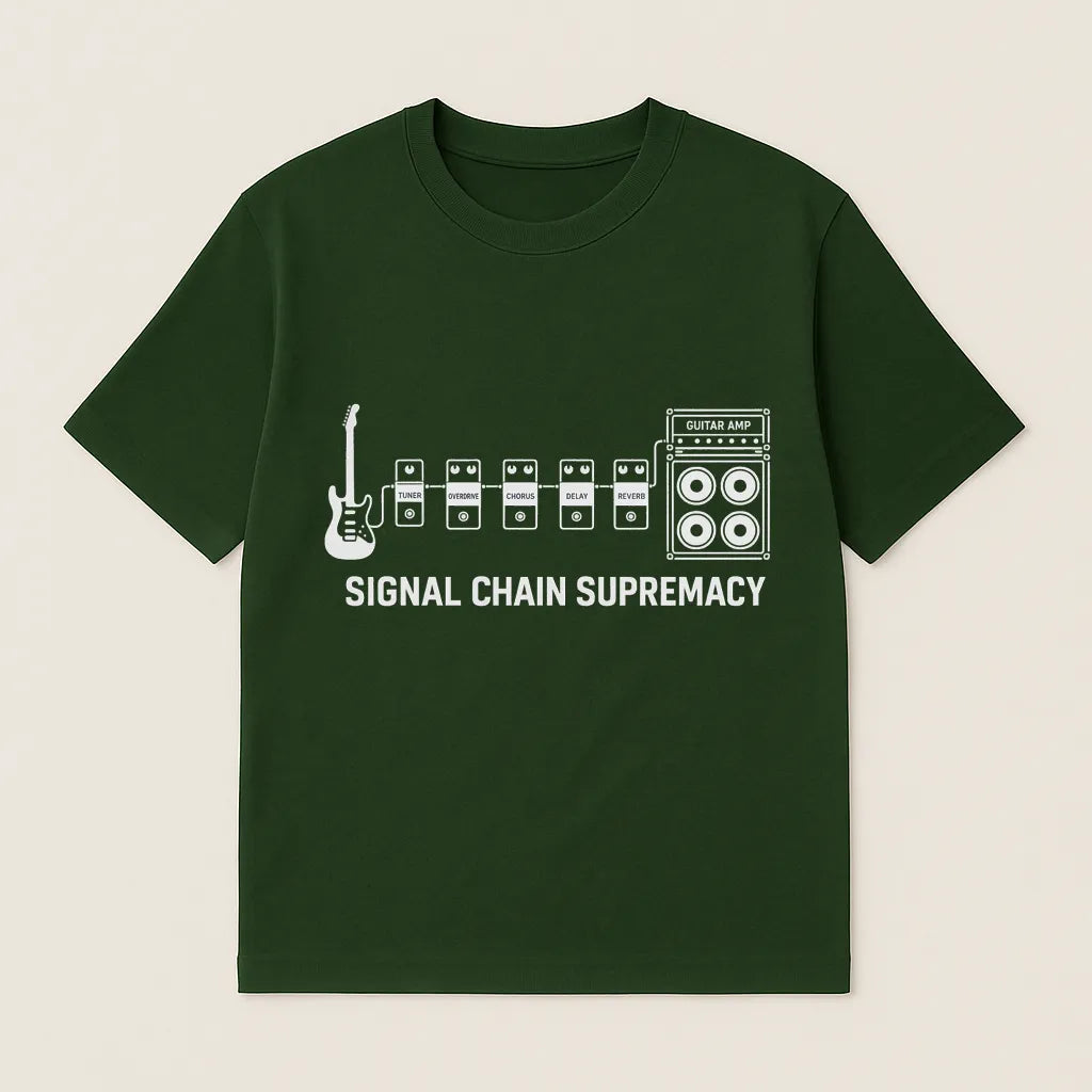 Signal Chain Guitar Pedals T-shirt