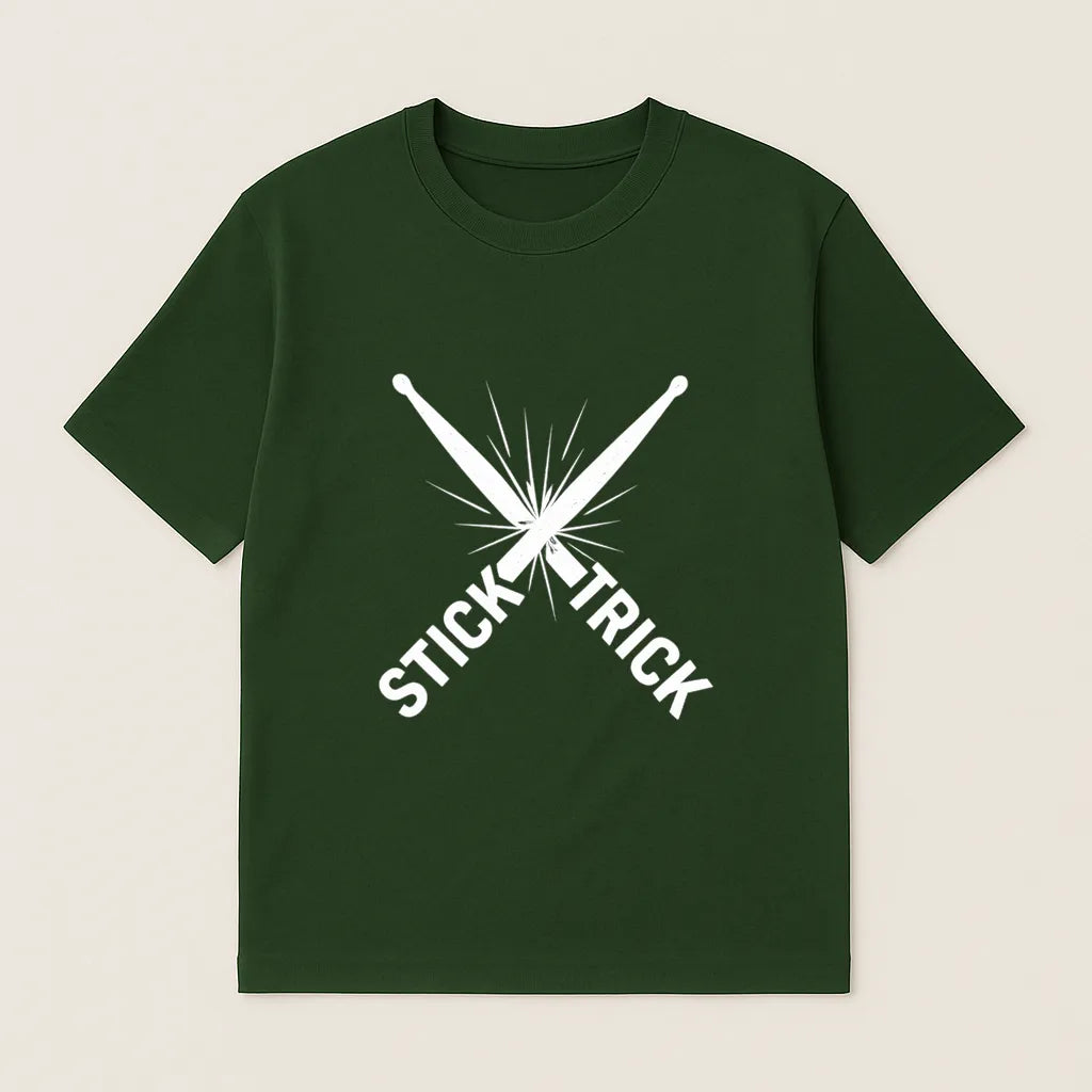 Stick Trick Drum Smash Minimal T-shirt