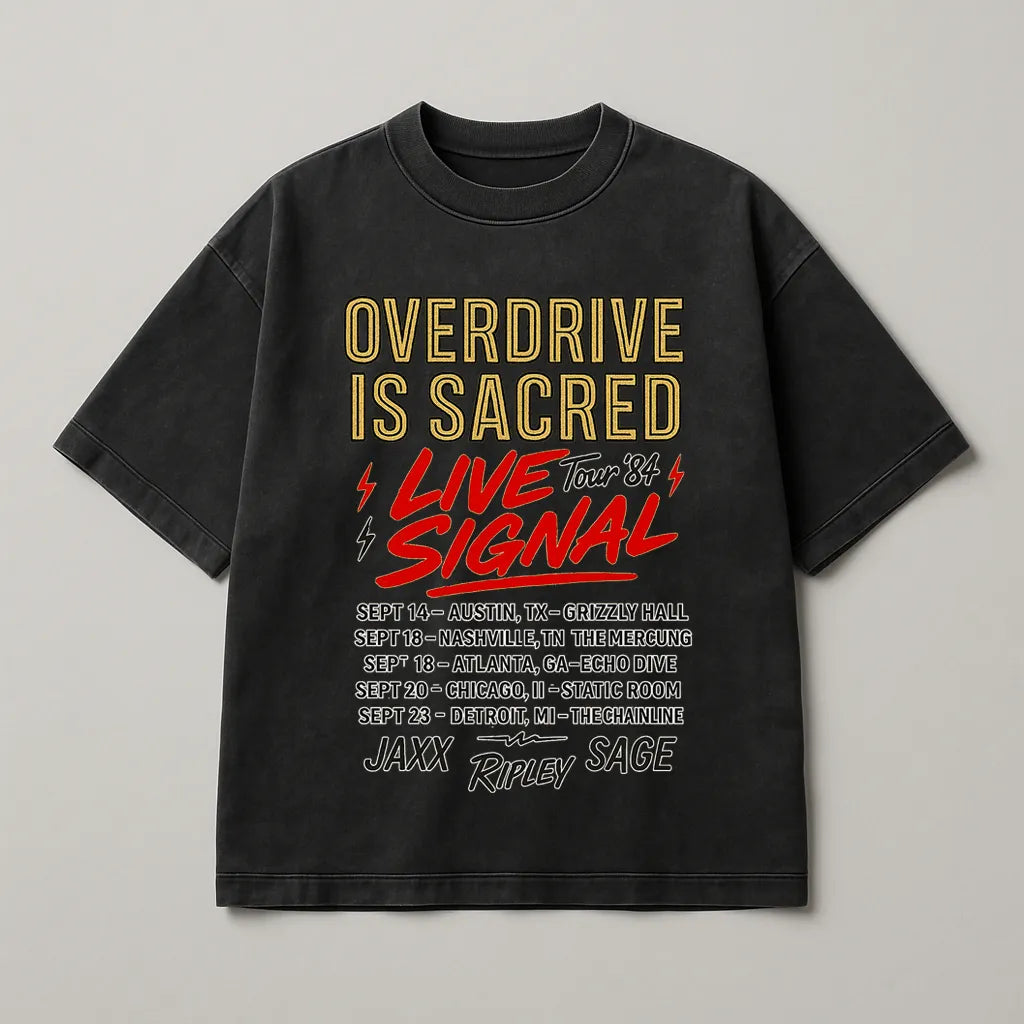 Overdrive Premium Printed Oversized T-shirt
