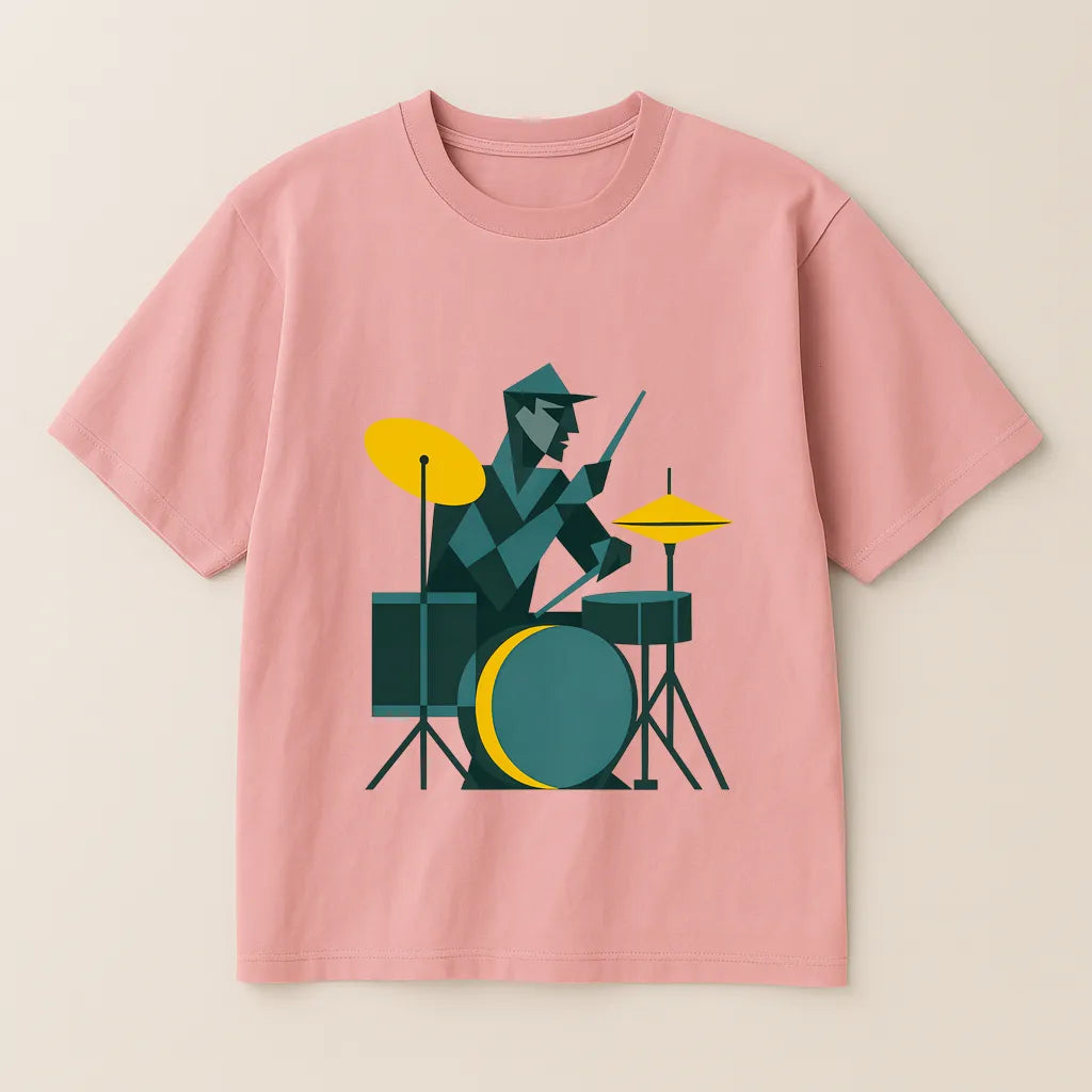 Abstract Art Drummer T-shirt